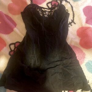 RARE🖤VINTAGE Victorias Secret mini lingerie slip dress